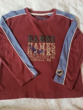🔥4 For $20 - Boy's Long Sleeve 'Hawks' Graphic